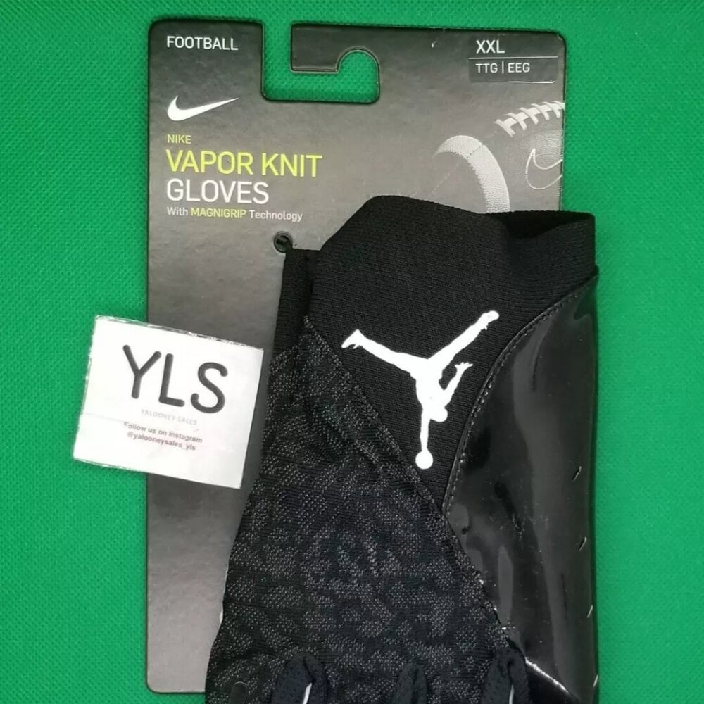 Nike Jordan Vapor Knit Magnigrip Technology Black/White Men's Size XXL NEW